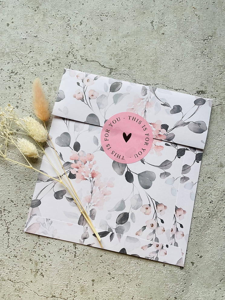 Papier Taschen  •Aquarell Blumen • 10 Stk Eigenproduktion