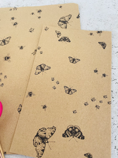 Papier Taschen Kraftpapier •Schmetterling• 10 Stk.