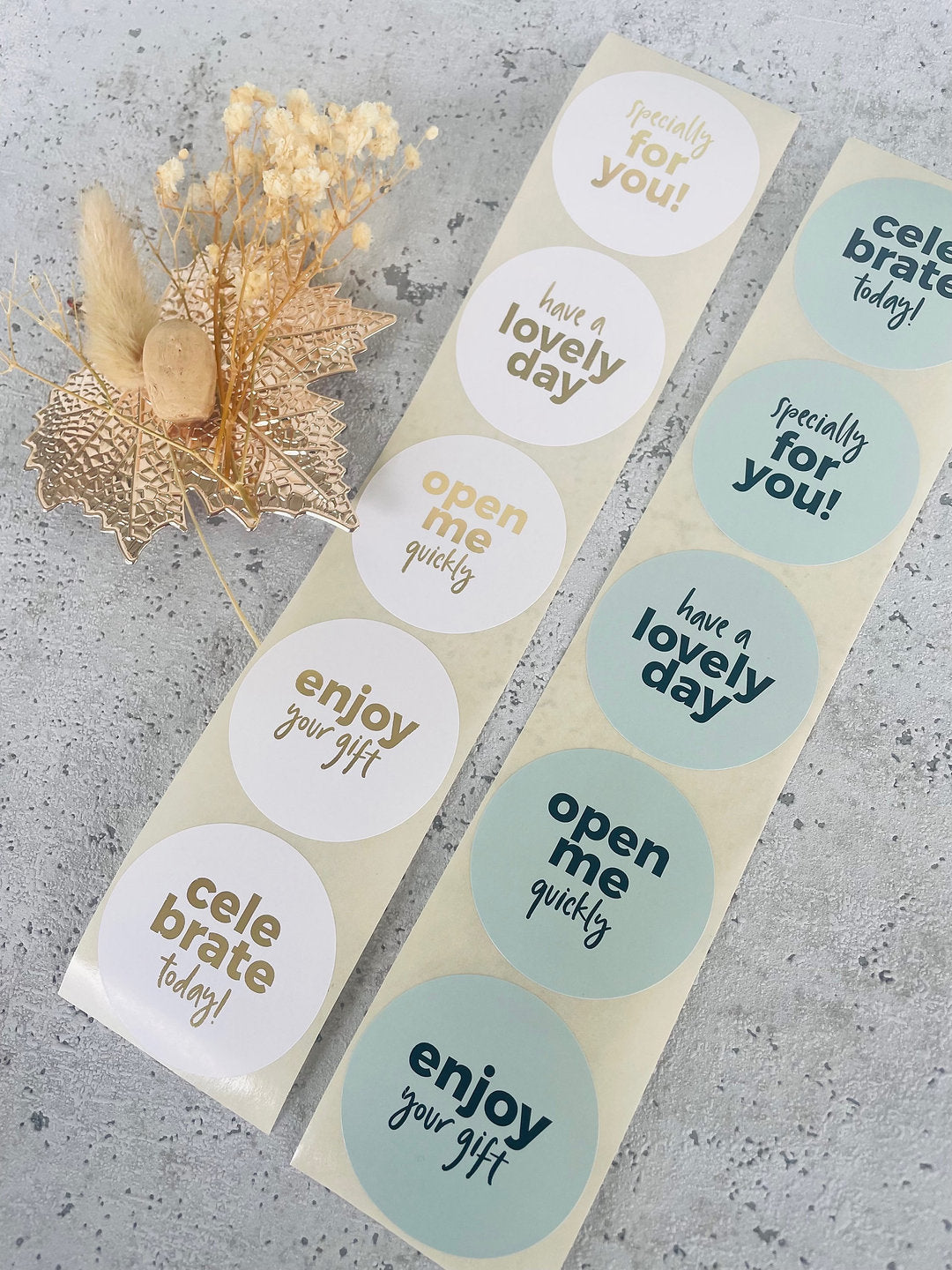 Sticker enjoy gold 10 Stk