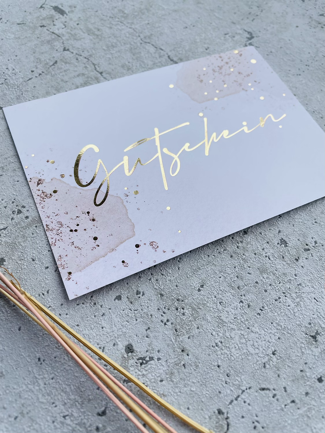 Gutschein Karten Boho Goldveredlung EIGENPRODUKTION
