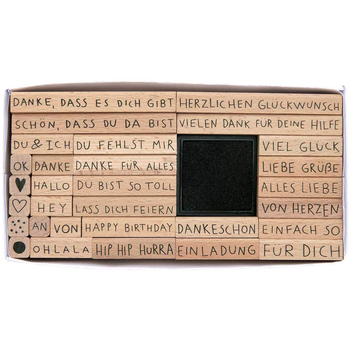 Stempelset 31-teilig