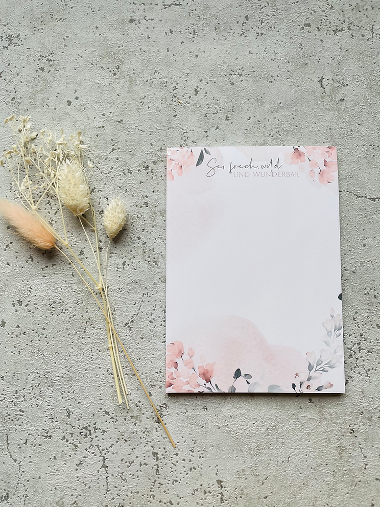 Notizblock •Aquarell Blumen • 2022 Eigenproduktion