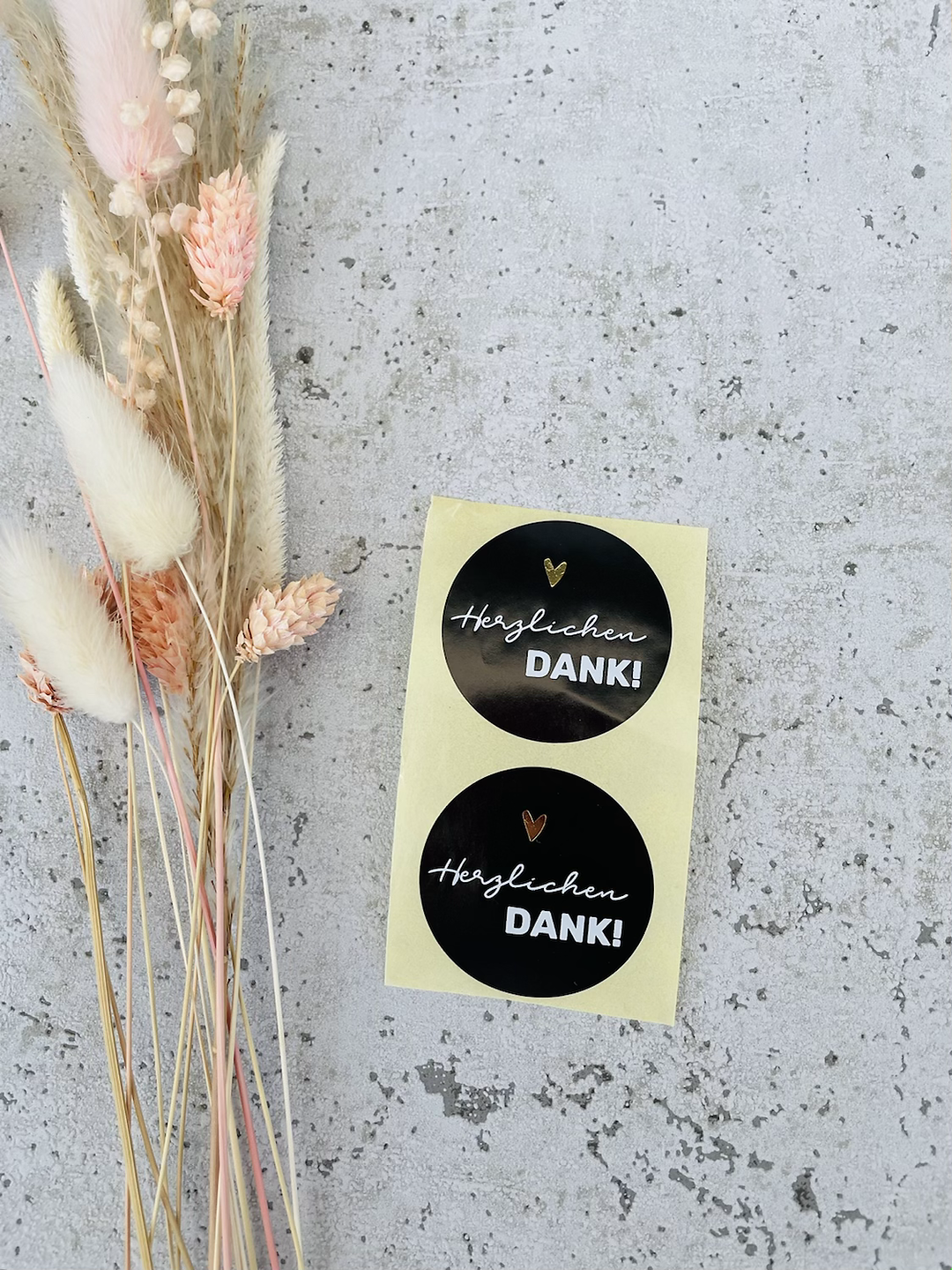 Sticker •Herzlichen Dank • 10 Stk.