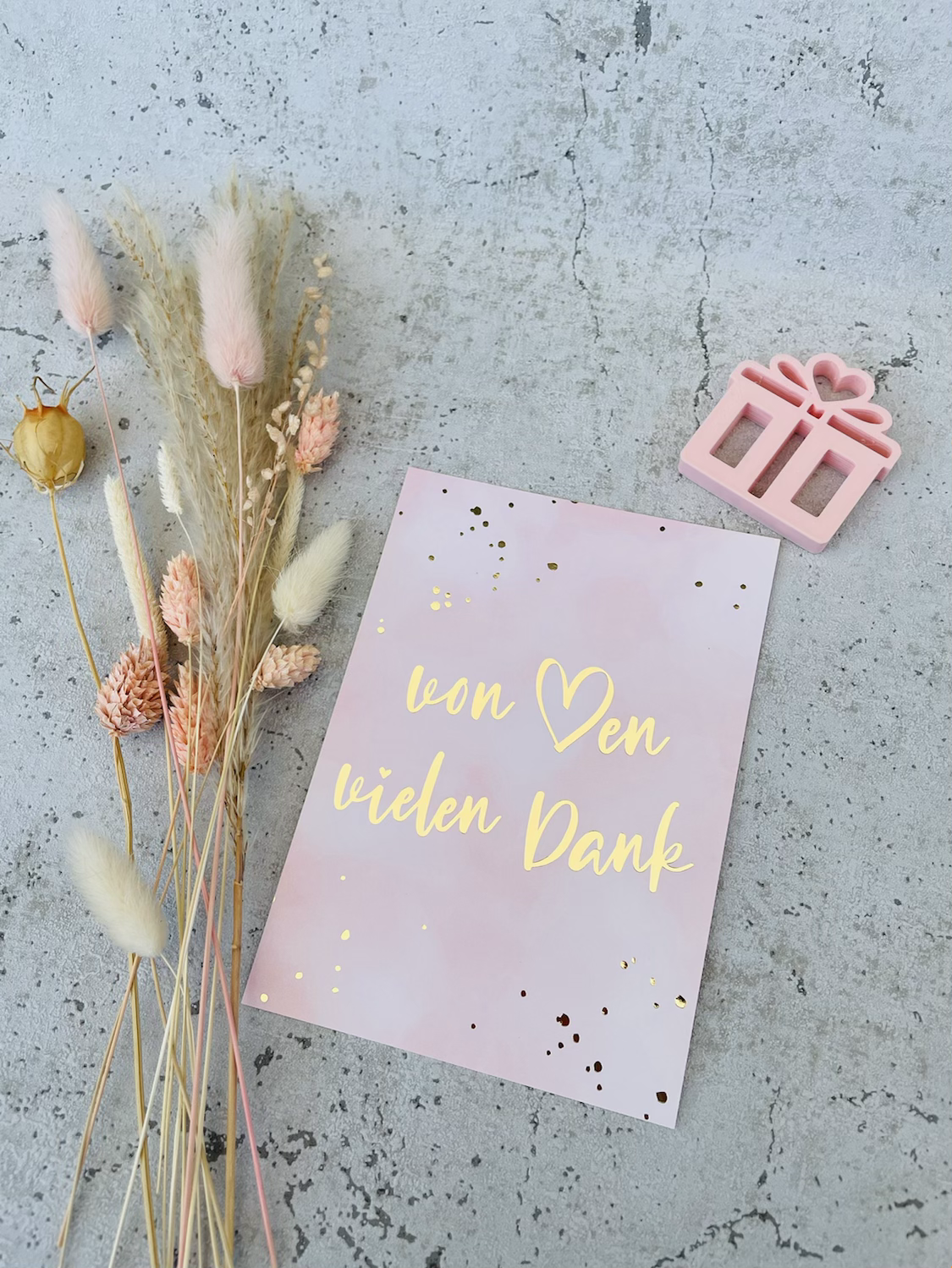 Karten von Herzen vielen Dank