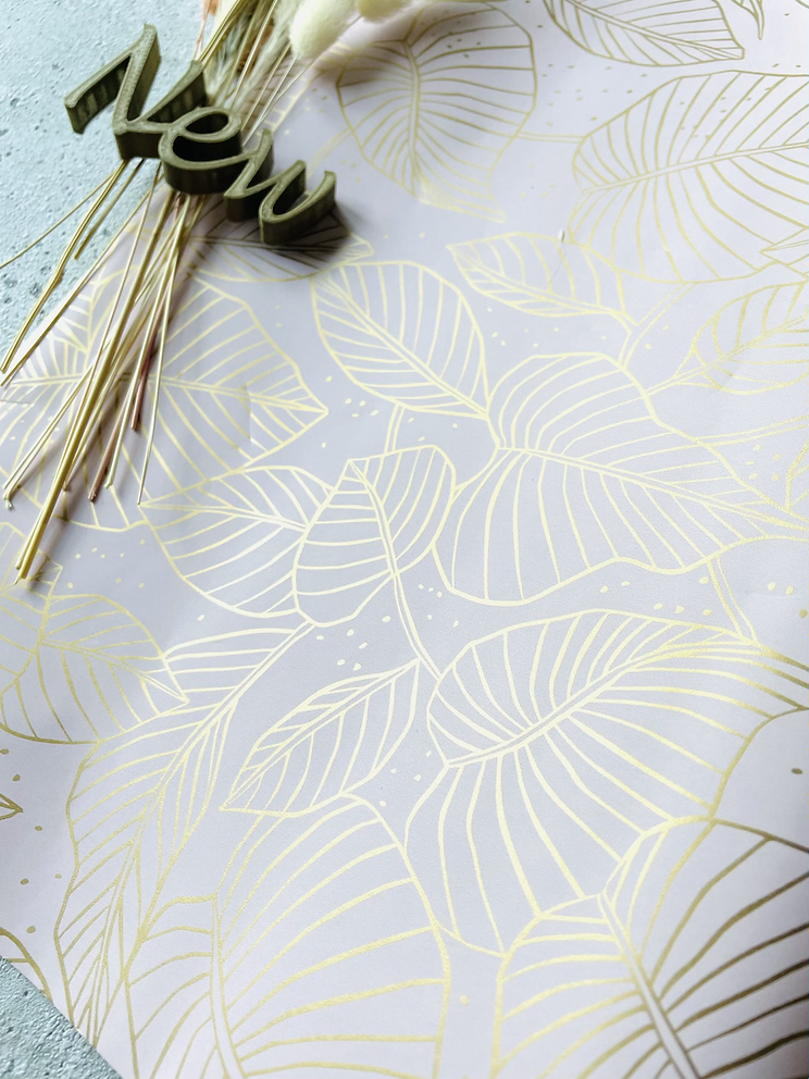 Geschenkpapier  50x300cm Zartrosa•Gold