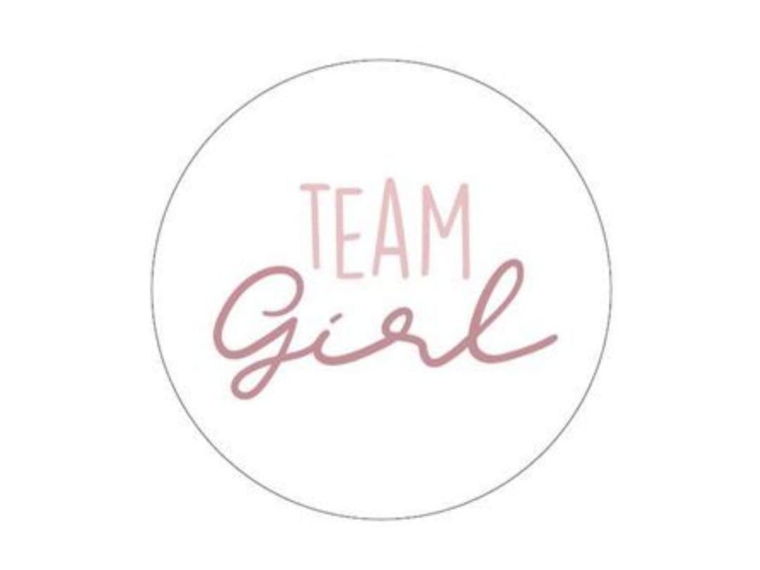 Sticker Team Girl 250 Stück Weiß