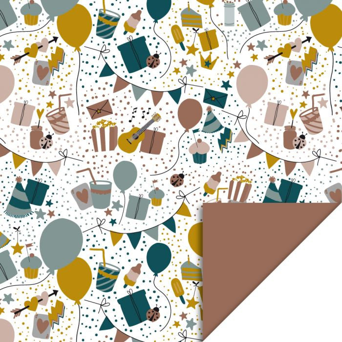 Geschenkpapier  50/300cm Kindergeburtstag