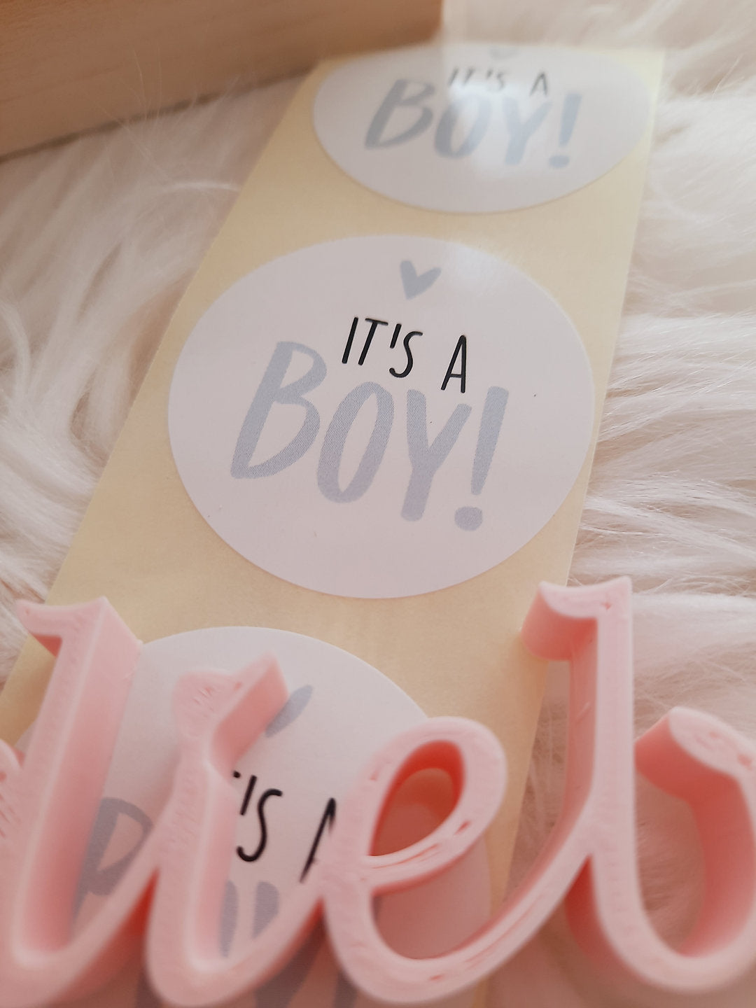 Sticker Its a Boy weiß 250 Stück