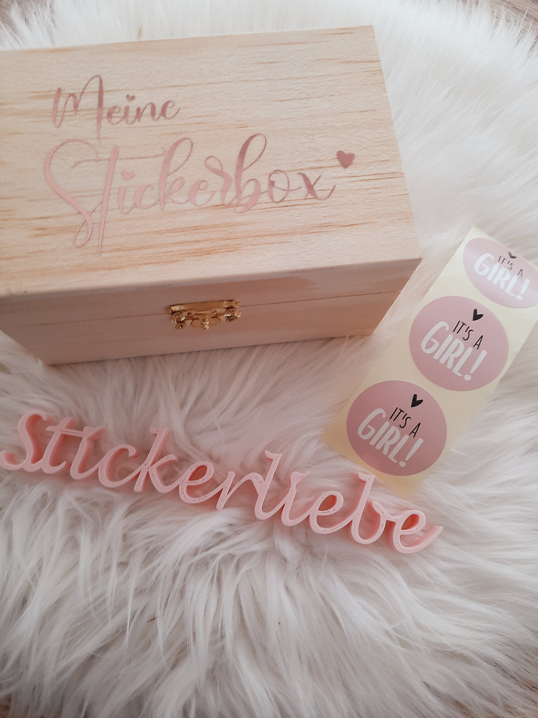 Sticker Its a Girl Rosa 250 Stück